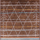 Ahgly Company Indoor Square Mid-Century Modern Area Rugs, 4' Square