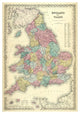 "England and Wales, 1856" Digital Paper Print by G.W. Colton, 29"x42"