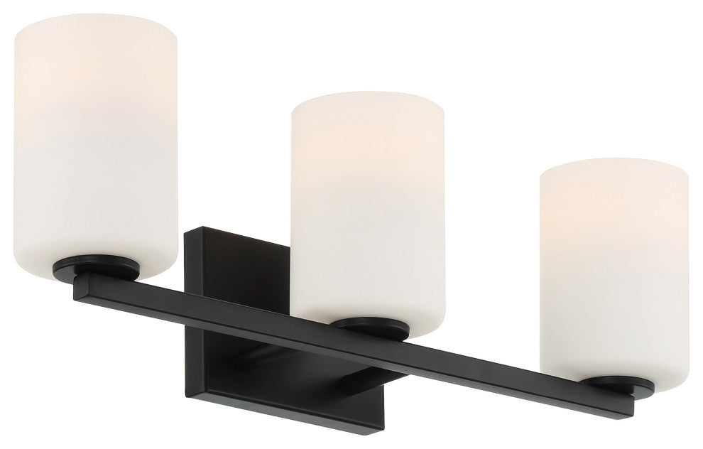 Sienna 3 Light LED Vanity, Matte Black