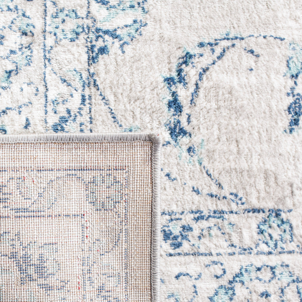 Safavieh Brentwood Collection BNT854 Rug, Light Gray/Blue, 8'x10'