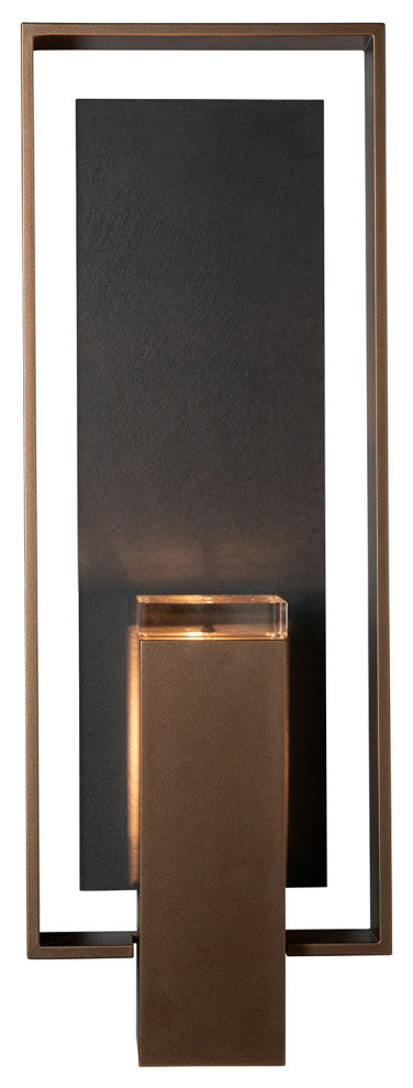 Shadow Box Large Outdoor Sconce, Coastal Bronze/Slate/Dark Sky Friendly
