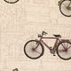 Pillow Decor - Vintage Bicycle 22 x 22 Throw Pillow