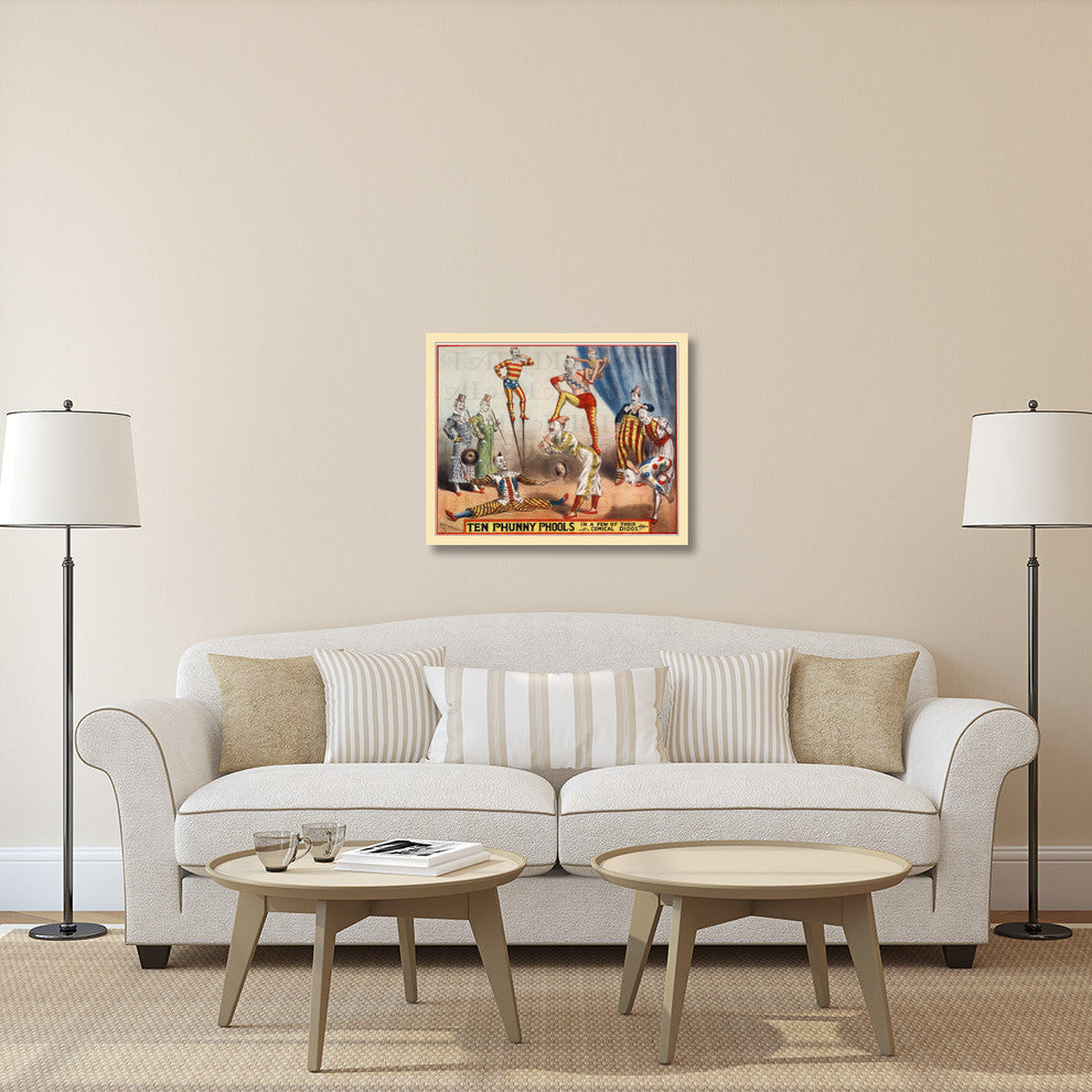 "Ten Phunny Fools" Stretched Canvas Giclee by Hollywood Photo Archive, 36x29"
