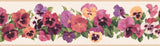 Flowers Peel and Stick Wallpaper Border 15'x7"