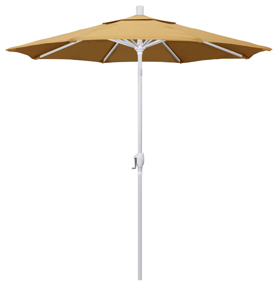 7.5' Aluminum Umbrella Push Tilt, Sunbrella, Wheat