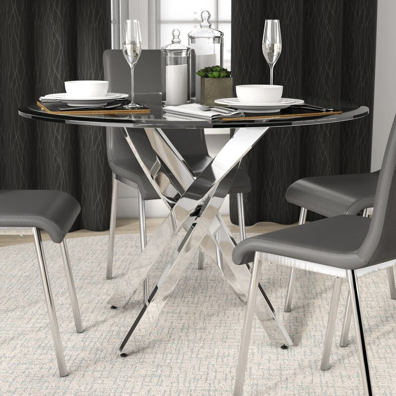 OM Glass Round Dining table