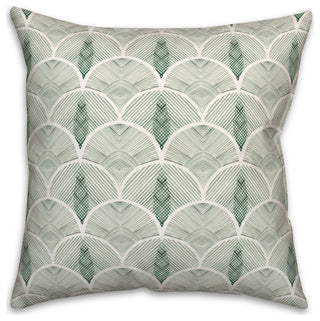 Abstract Leaves 18 x 18 Spun Poly Pillow