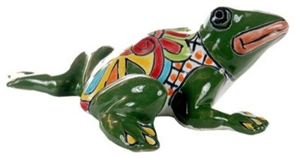 Medium Wall Frog, 6.50"Hx5.50"W, Green Body, A