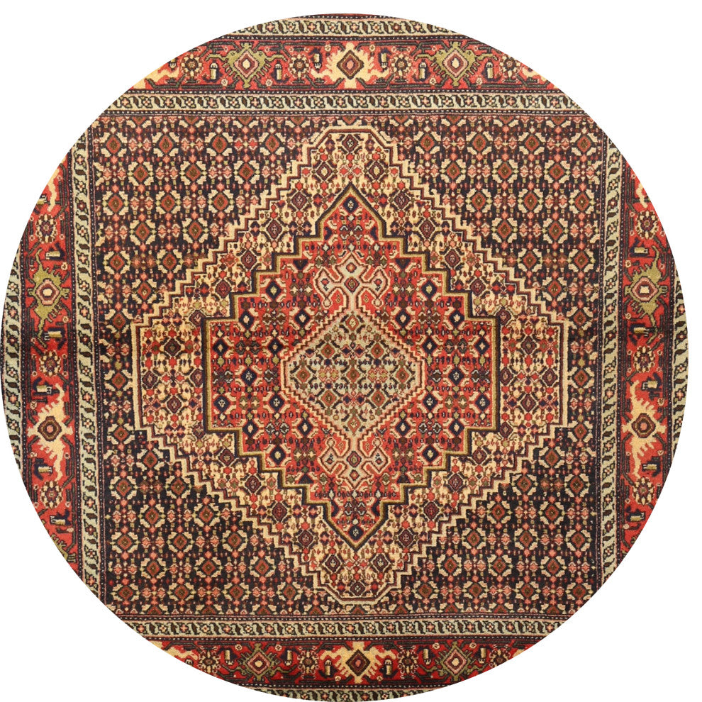 Ahgly Company Indoor Round Traditional Area Rugs, 4' Round