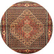 Ahgly Company Indoor Round Traditional Area Rugs, 4' Round