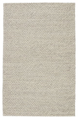 Jaipur Living Alta Handmade Solid Gray/White Area Rug, 10'x14'