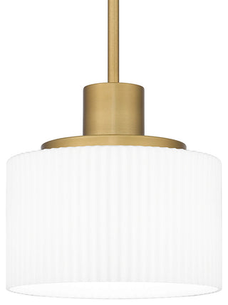Quoizel QPP6172 Callahan 8"W Mini Pendant - Aged Brass