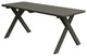 Pine 8' Cross-Leg Table, Olive Gray