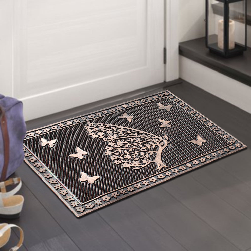 A1HC Shedding Tree Rubber 18"x30" Non-Slip Door Mat