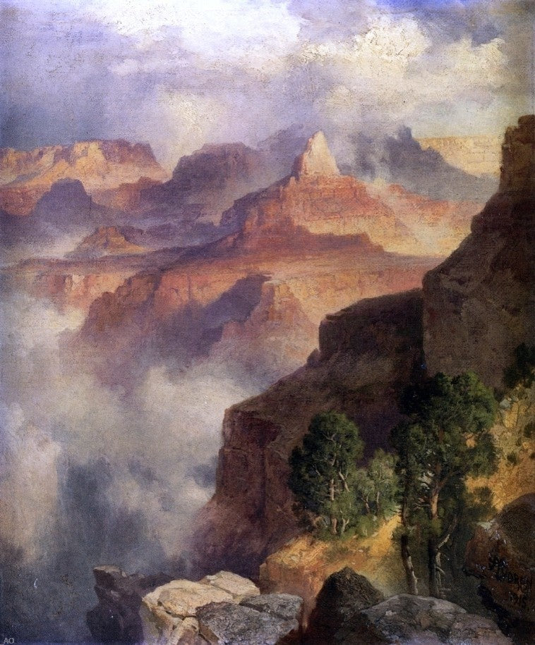 Thomas Moran A Bit of the Grand Canyon, Grand Canyon Wall Decal