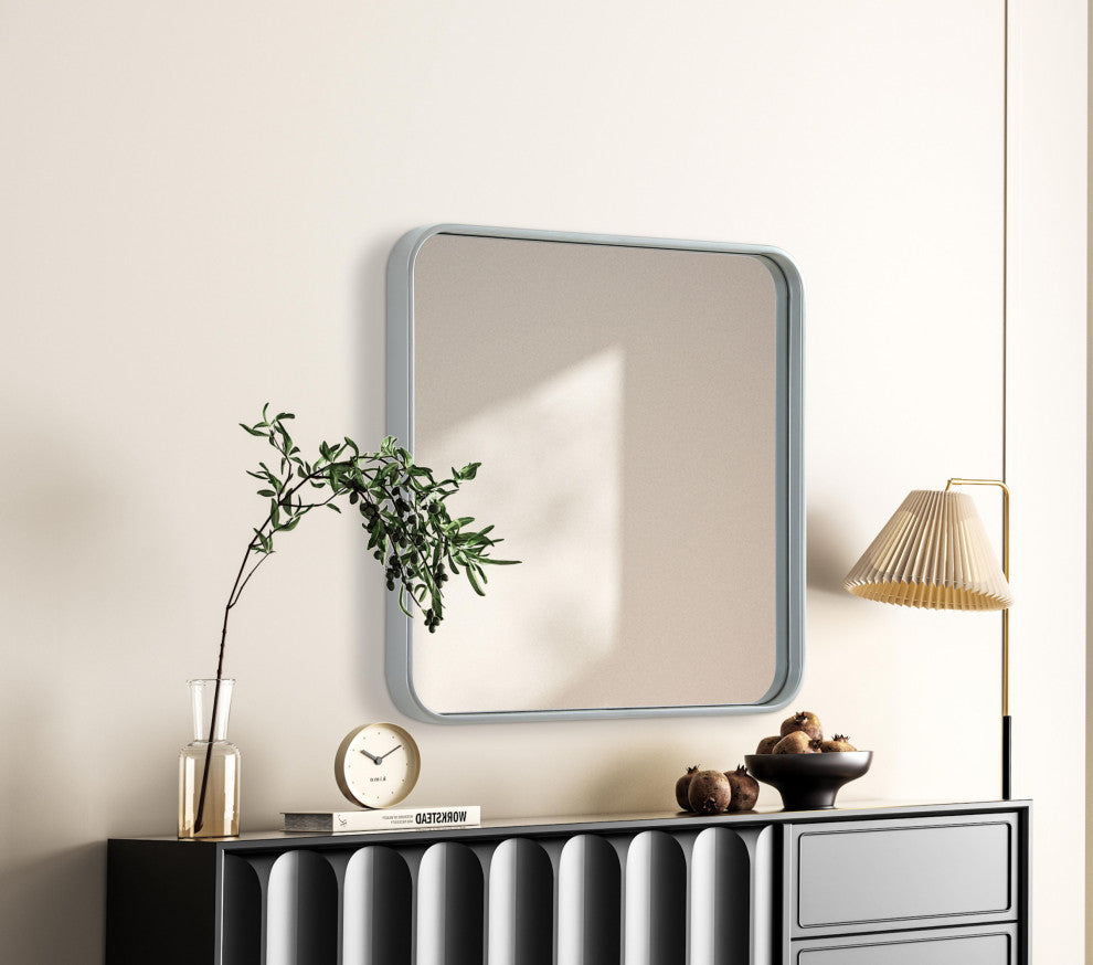 Elegant Lighting MR8A2424 Remy 24" Square Flat Medium Density - Brass