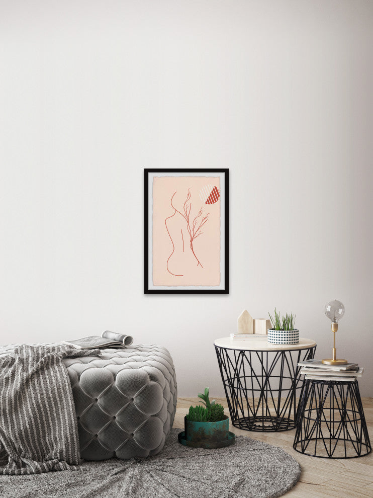 "Visions of a Girl" Framed Painting Print, 16x24