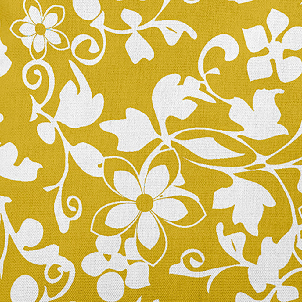 Evelyn Decorative Throw Pillow, Mustard, 14"x20"