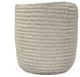 Grey Cross Weave Vase Small