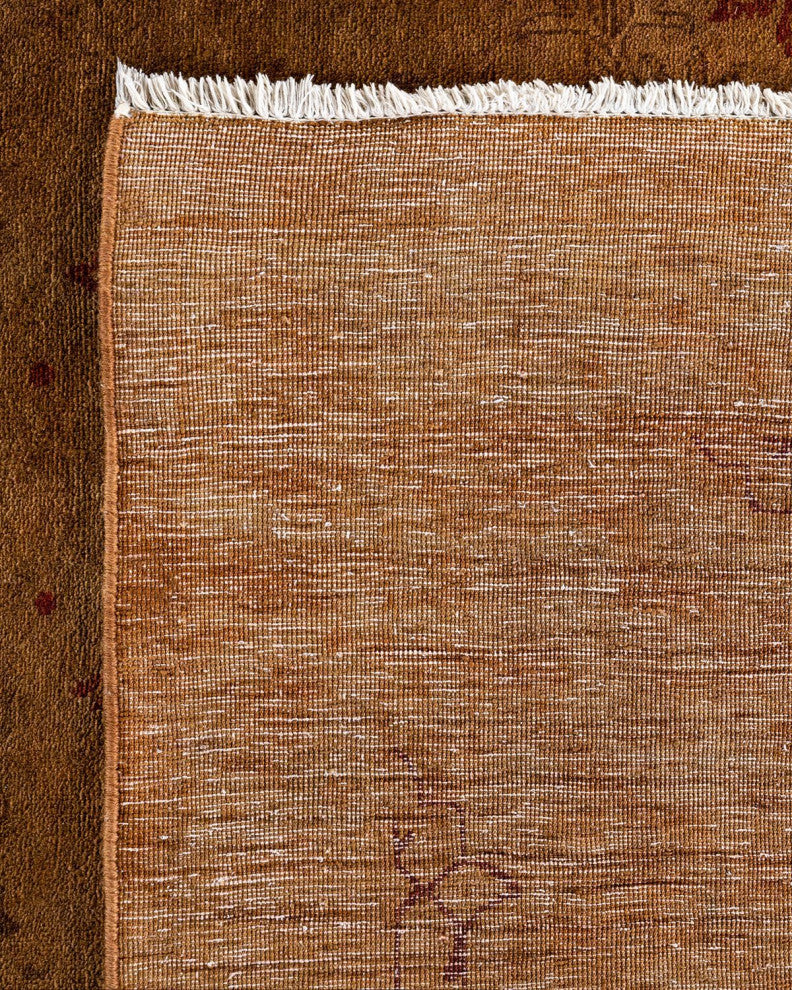 Fine Vibrance, One-of-a-Kind Hand-Knotted Area Rug Gold, 9'1"x12'2"