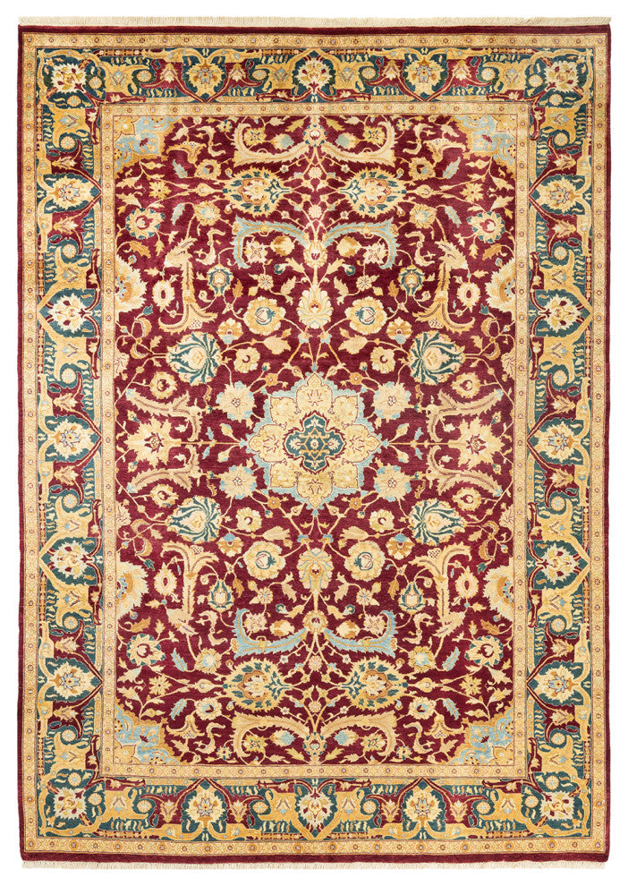 Mogul, One-of-a-Kind Hand-Knotted Area Rug Red, 6'2"x8'8"