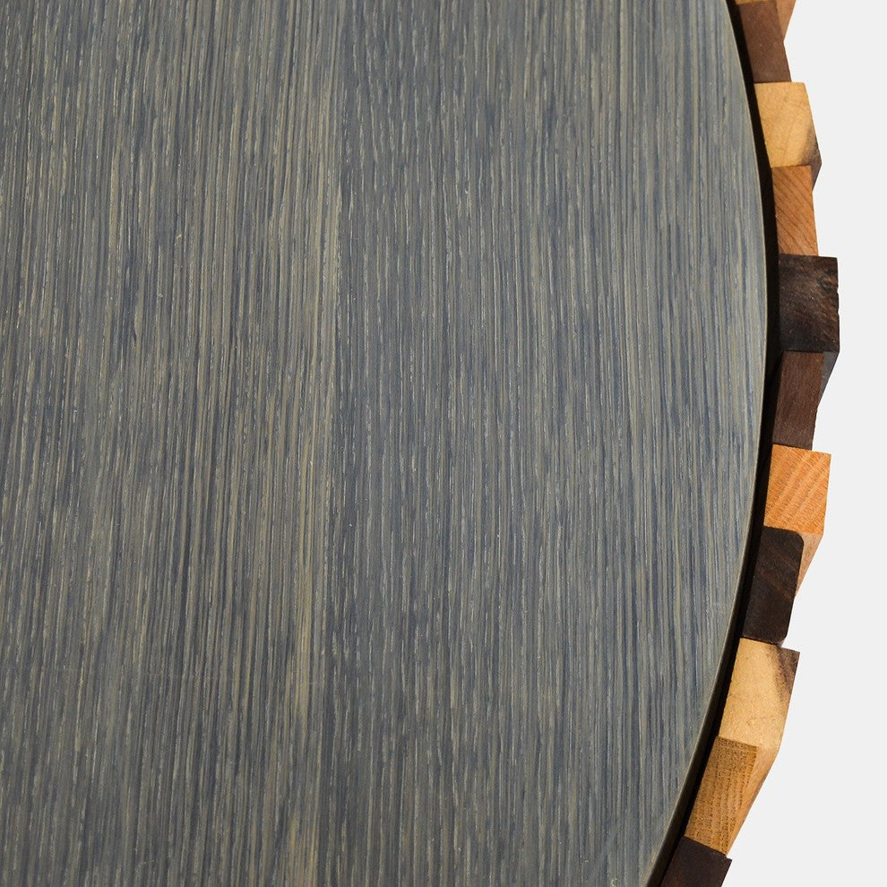 Round Salvaged Wood Coffee Table