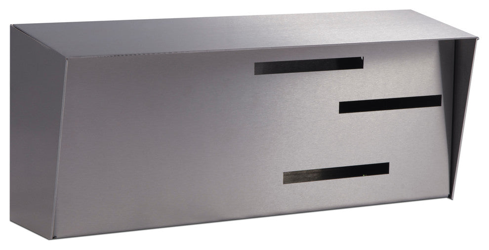 Mid-Century Modern Mailbox, Stainless
