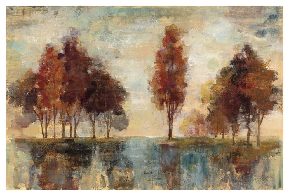 "Field and Forest" Digital Paper Print by Silvia Vassileva, 50"x34"