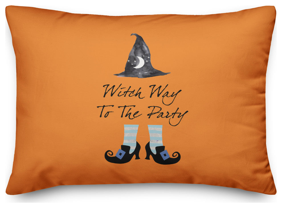 Witch Way To The Party 14x20 Throw Pillow