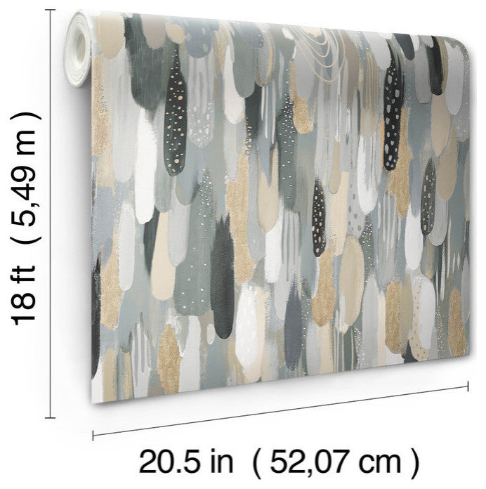EttaVee Brushstroke Peel & Stick Wallpaper
