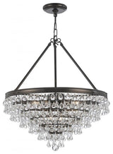 Crystorama Calypso 8 Light Chandelier, Vibrant Bronze