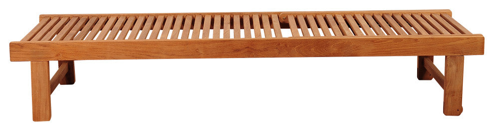 Amazonia Nias 1-Piece Outdoor Lounger | Certified Teak | Ideal for Patio
