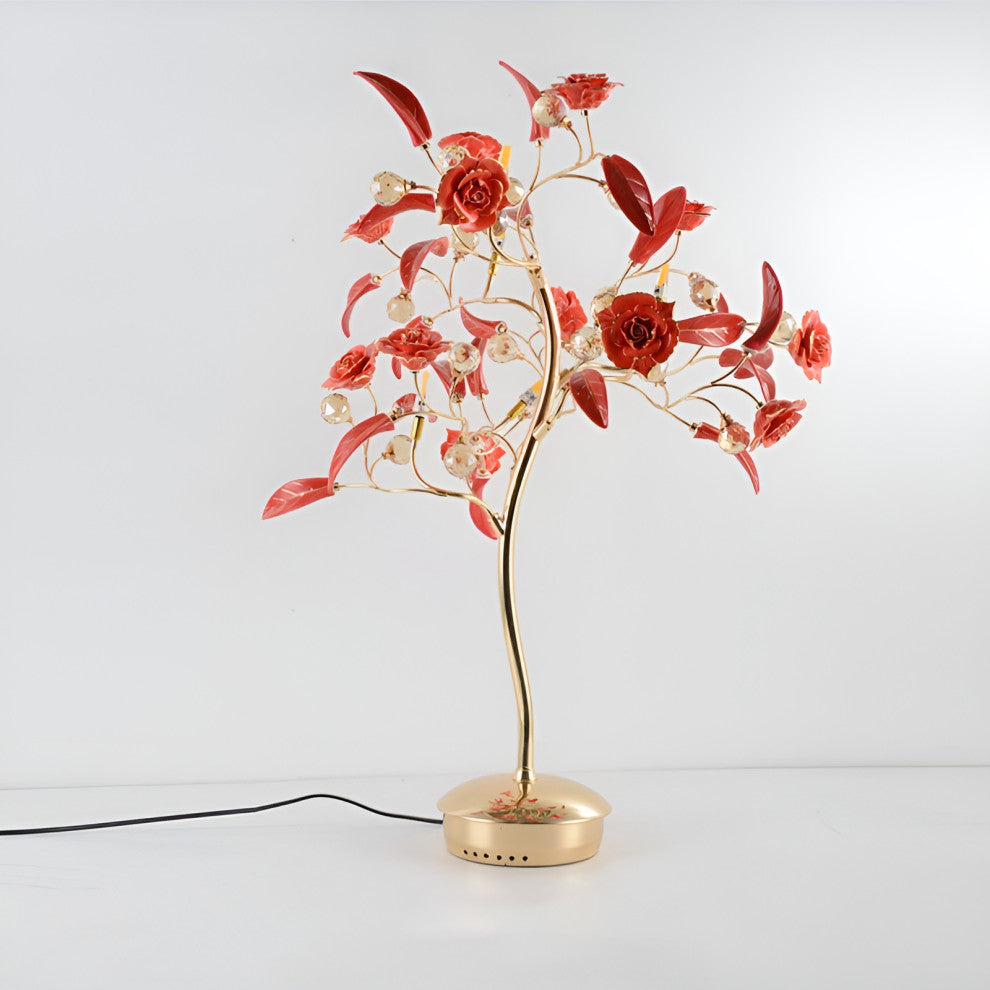 La Tour-de-Peilz | Creative LED Night Lightting in the Shape of Tree, Red