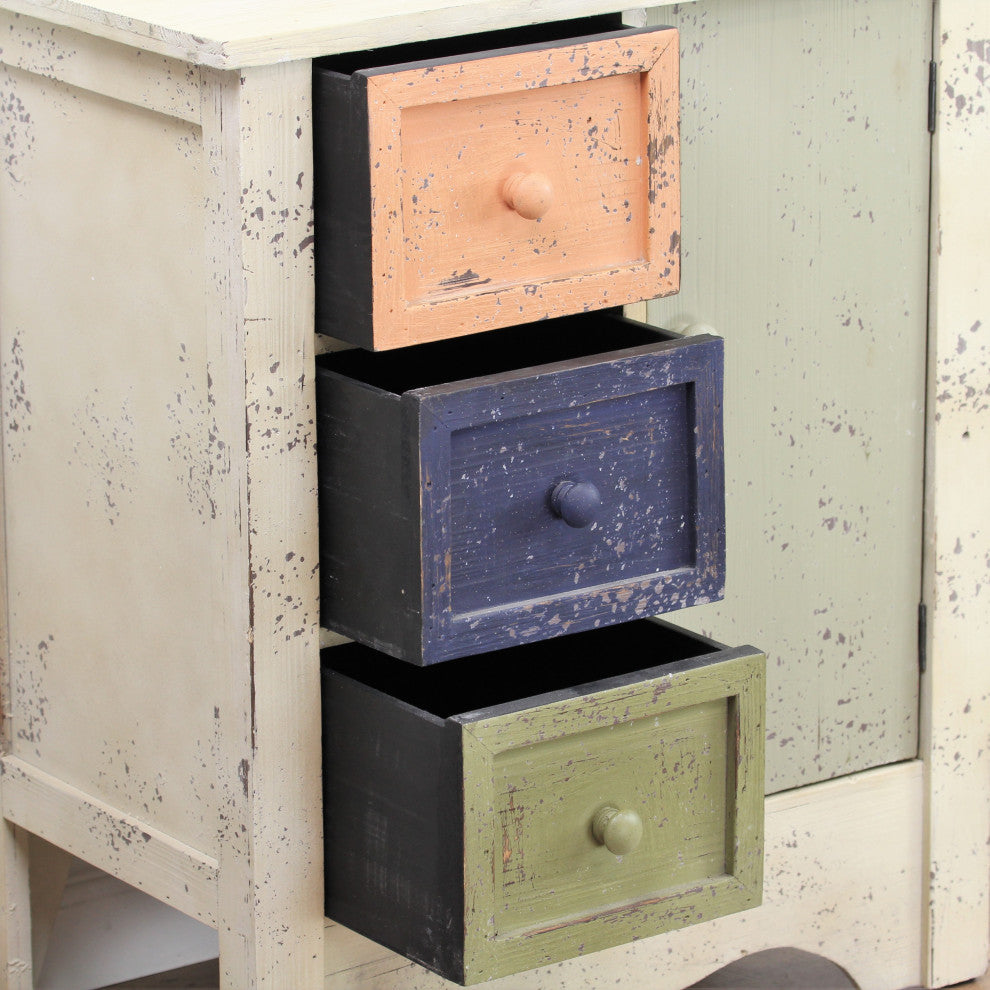 Aged Coastal Cabinet