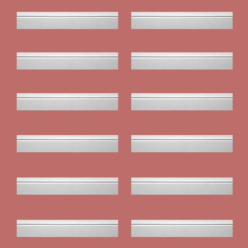 Cornice White Urethane Joli Classique Design 12 Pieces Totaling 1140" Length