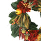 27" Fall Wreath with Hydrangeas, Wheat and Pomegranates