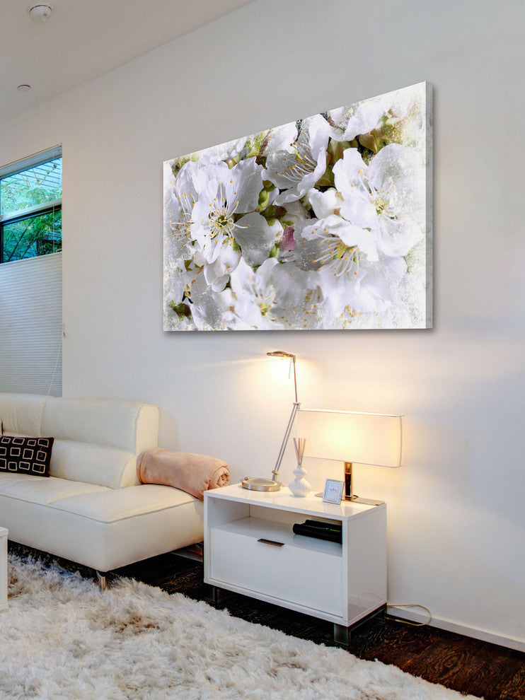 "Apricot Blossoms" Painting Print on Canvas by Aryai