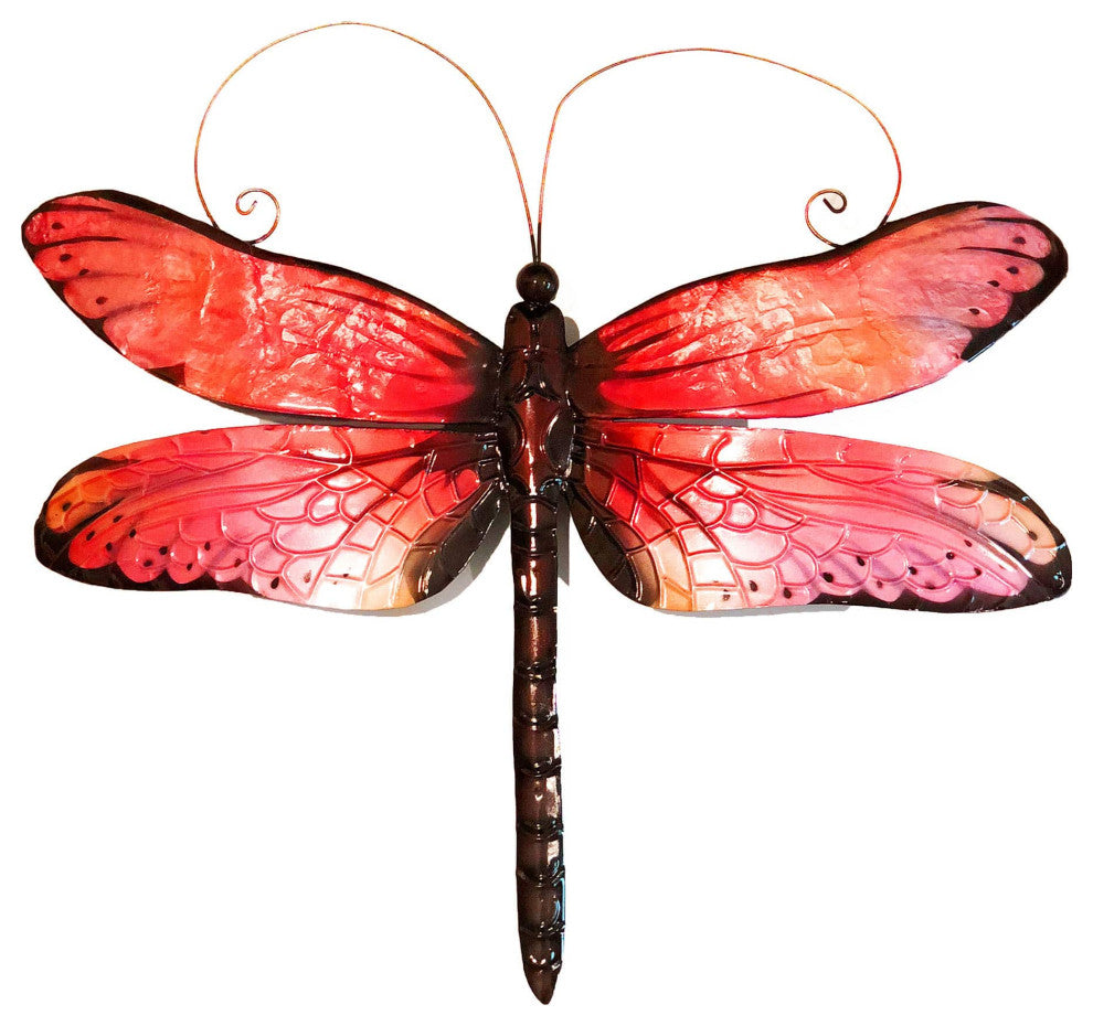 Dragonfly Wall Decor Red And Black