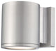 WAC Lighting Tube LED Outdoor Wall Light, Brushed Aluminum