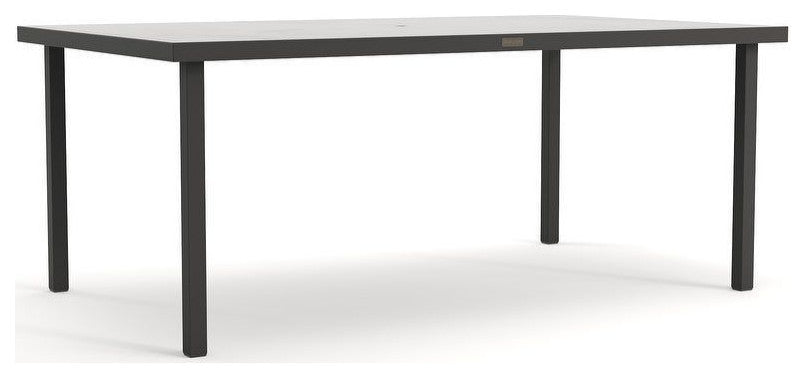 Jasper 44" x 73" Rectangle Dining Table, Textured Pewter