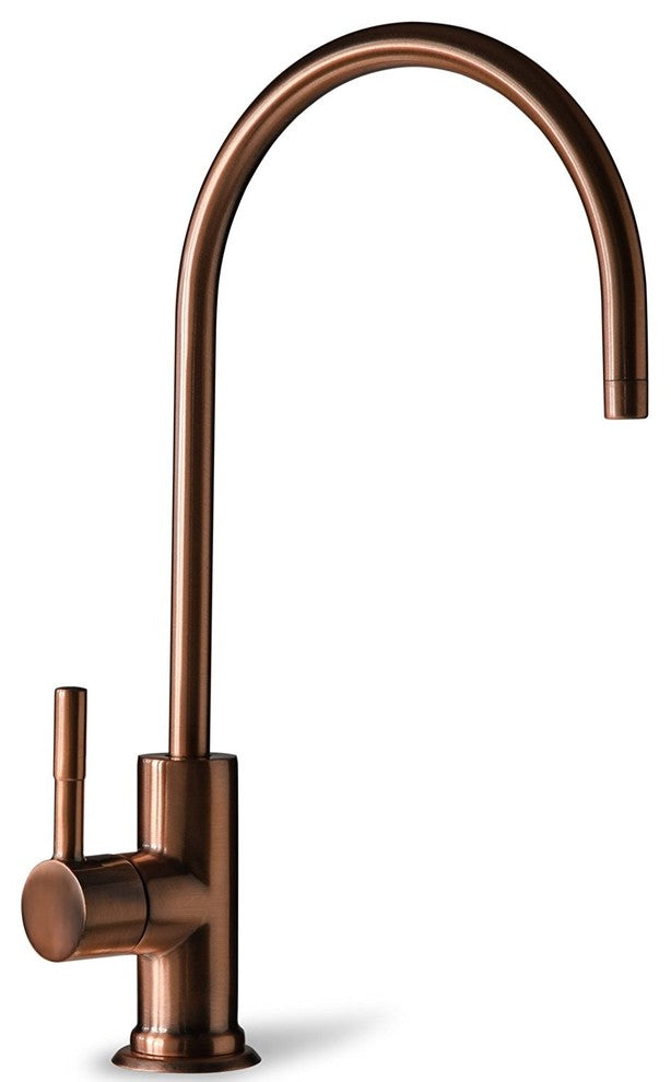 Lead-Free Heavy Duty Solid Brass Drinking Water Filter Faucet, Antique Wine