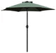 Davee Furniture 7.5 Ft Orange Market/Patio Umbrella with Tilt and Crank, Green