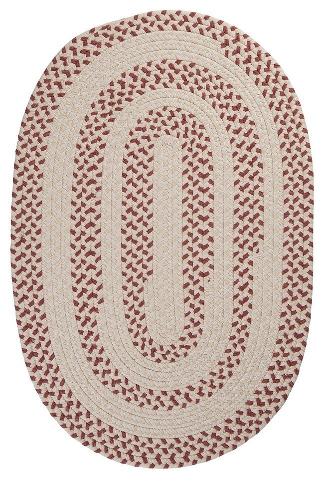 Colonial Mills Elmwood EM79 Rosewood Traditional Area Rug, Oval 8'x11'