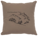 Image Pillow 16x16 Mtn Time Cotton Taupe