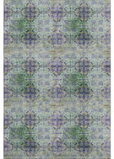 Premium Machine Washable Mayfield AMF557 Purple 3' x 5' Rug