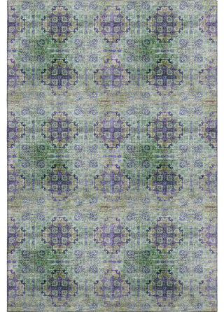 Premium Machine Washable Mayfield AMF557 Purple 3' x 5' Rug