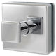 Primo Collection Glass Mounted Robe Hook, Polished Chrome