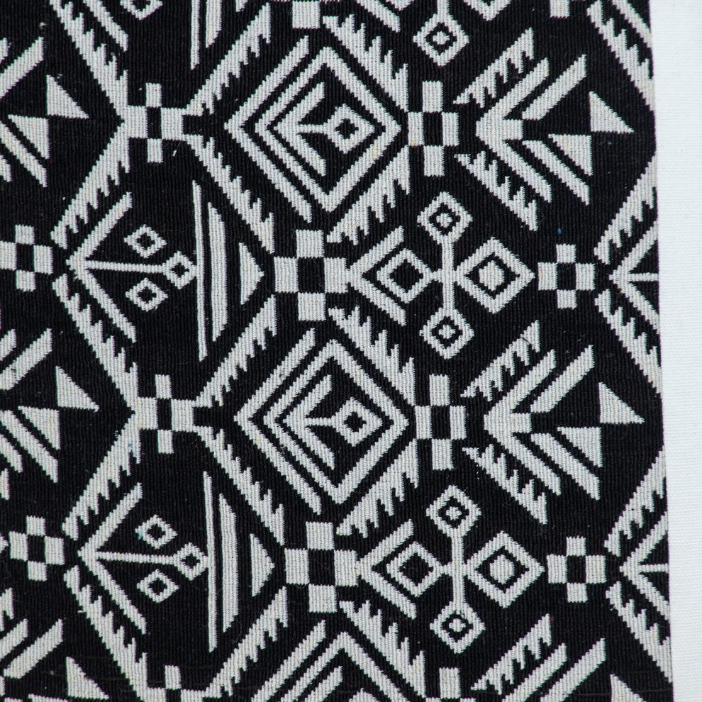 Black and White Modern Throw Pillow
