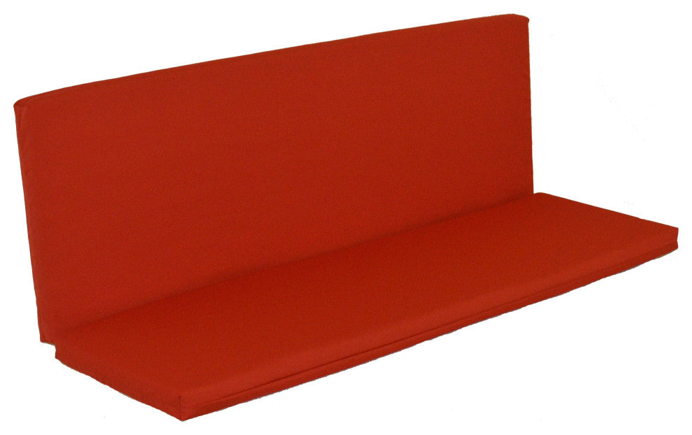 Full Bench Cushion, Red, 5 Foot