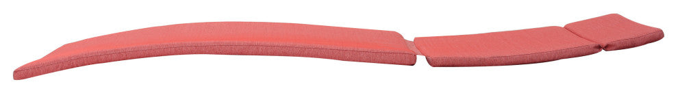 GDF Studio Soleil Outdoor Chaise Lounge Cushion, Red